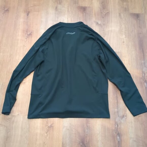 Spyder Pullover Mens XL Half Zip Performance Fleece Ski Sweater Jacket - Picture 4 of 4
